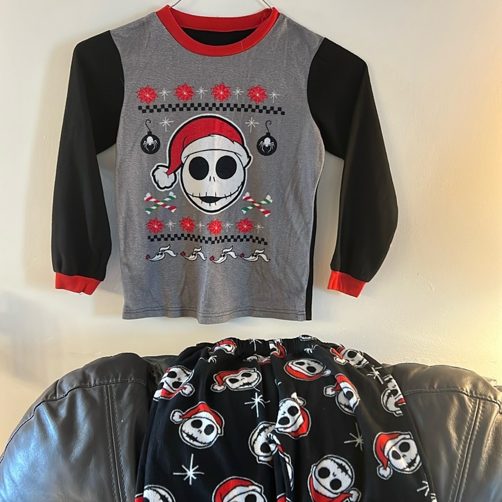 Disney Nightmare before Christmas boys pajamas Jack Skellington size small 6 - Picture 4 of 5